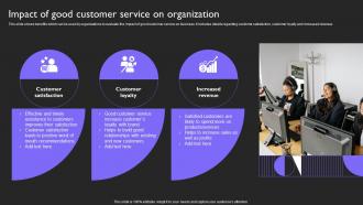 Impact Of Good Customer Service Customer Service Plan To Provide Omnichannel Support Strategy SS V
