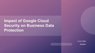 Impact Of Google Cloud Security On Business Data Protection PPT Information ACP