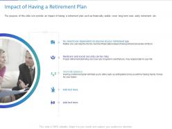 Impact of having a retirement plan ppt powerpoint presentation infographic