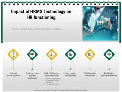 Impact of hrms technology on hr functioning m1239 ppt powerpoint presentation outline template