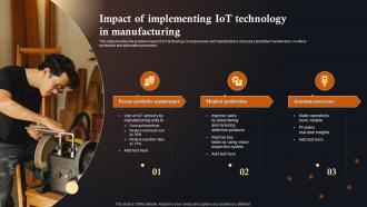 Impact Of Implementing IoT Solutions In Manufacturing Industry IoT SS