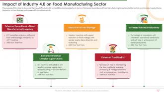 Impact Of Industry 4 0 On Industry Report For Food Manufacturing Sector