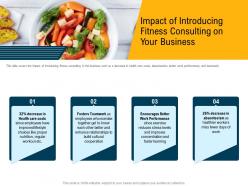 Impact of introducing fitness consulting on your business get ppt powerpoint presentation objects
