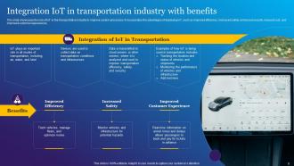 Impact Of IoT Technology In Revolutionizing Transportation Powerpoint Presentation Slides IoT CD Image Ideas