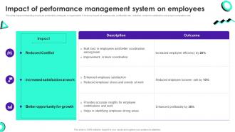 Impact Of Performance Management System On Staff Productivity Enhancement Techniques