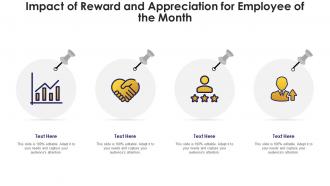 Impact of reward and appreciation for employee of the month infographic template