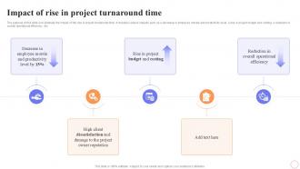 Impact Of Rise In Project Turnaround Time Strategic Approach Ppt Slide