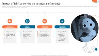 Impact Of RPA As Service On Business Performance