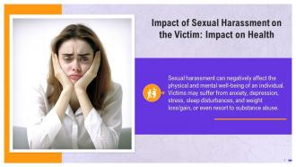 Impact Of Sexual Harassment On Health Of Victim Training Ppt