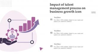Impact Of Talent Management Process On Business Growth Icon
