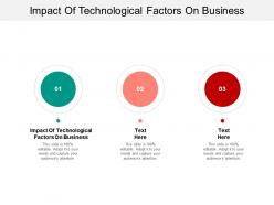 Impact of technological factors on business ppt powerpoint presentation show design templates cpb