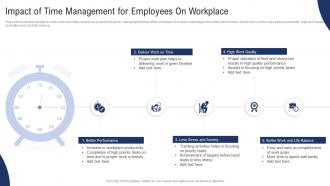Impact Of Time Management For Employees On Workplace