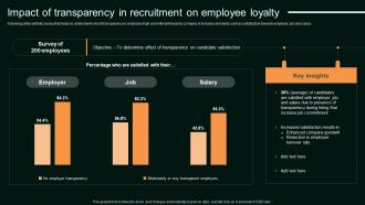 Impact Of Transparency In Recruitment Enhancing Organizational Hiring
