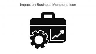 Impact On Business Monotone Icon In Powerpoint Pptx Png And Editable Eps Format