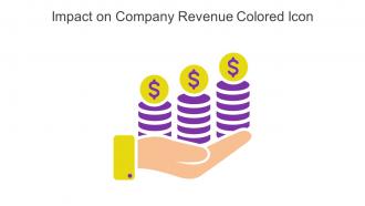 Impact On Company Revenue Colored Icon In Powerpoint Pptx Png And Editable Eps Format