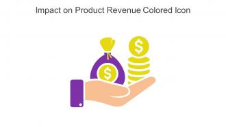 Impact On Product Revenue Colored Icon In Powerpoint Pptx Png And Editable Eps Format
