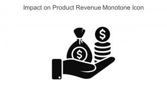 Impact On Product Revenue Monotone Icon In Powerpoint Pptx Png And Editable Eps Format