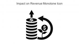 Impact On Revenue Monotone Icon In Powerpoint Pptx Png And Editable Eps Format
