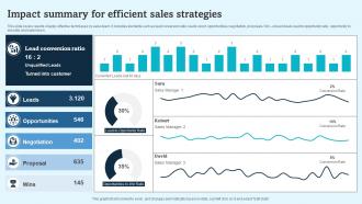 Impact Summary For Efficient Sales Strategies