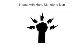 Impact With Hand Monotone Icon In Powerpoint Pptx Png And Editable Eps Format