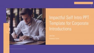 Impactful Self Intro PPT Template For Corporate Introductions PPT H