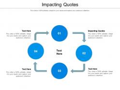 Impacting quotes ppt powerpoint presentation ideas layouts cpb