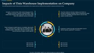 Impacts Of Data Warehouse Implementation On Company Business Intelligence Solution