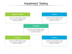 Impairment testing ppt powerpoint presentation summary smartart cpb