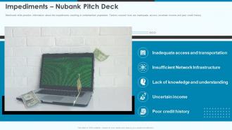 Impediments nubank pitch deck