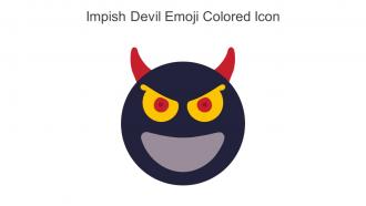 Impish Devil Emoji Colored Icon In Powerpoint Pptx Png And Editable Eps Format