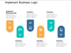 Implement business logic ppt powerpoint presentation file template cpb