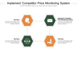 Implement competitor price monitoring system ppt powerpoint presentation inspiration show cpb