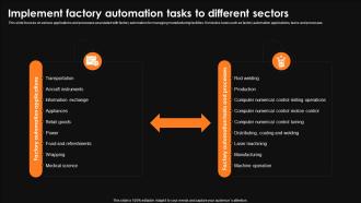 Implement Factory Automation Tasks To Different Sectors