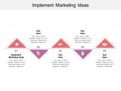 Implement marketing ideas ppt powerpoint presentation ideas picture cpb