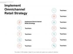 Implement omnichannel retail strategy ppt powerpoint presentation infographics topics cpb