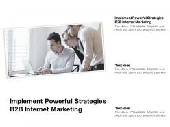 Implement powerful strategies b2b internet marketing ppt portfolio maker cpb