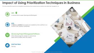 Implement prioritization techniques workload impact of using prioritization techniques