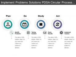 Implement Problems Solutions Pdsa Circular Process With Arrows