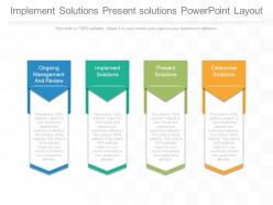 Implement solutions present solutions powerpoint layout