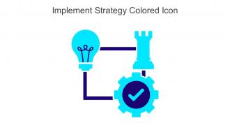 Implement Strategy Colored Icon In Powerpoint Pptx Png And Editable Eps Format