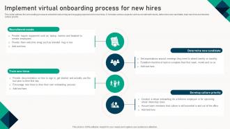 Implement Virtual Onboarding Process For New Hires