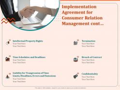 Implementation agreement for consumer relation management cont ppt clipart