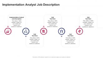 Implementation Analyst Job Description In Powerpoint And Google Slides Cpb