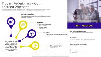 Implementation Business Process Transformation Process Redesigning Cost Focused Approach