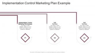 Implementation Control Marketing Plan Example In Powerpoint And Google Slides Cpb