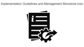 Implementation Guidelines And Management Monotone Icon In Powerpoint Pptx Png And Editable Eps Format