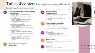 Implementation Guidelines For Holistic Marketing Adoption Powerpoint Presentation Slides MKT CD V Adaptable Image