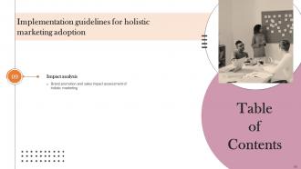 Implementation Guidelines For Holistic Marketing Adoption Powerpoint Presentation Slides MKT CD V Colorful Best