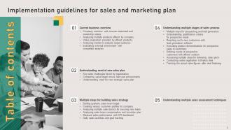 Implementation Guidelines For Sales And Marketing Plan Powerpoint Presentation Slides MKT CD V Engaging Interactive