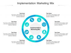 Implementation marketing mix ppt powerpoint presentation pictures influencers cpb